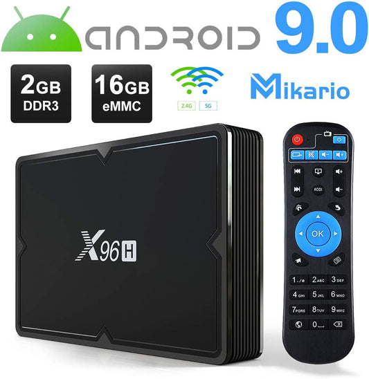 Android 9.0 TV Box X96H H603 Quad-Core 64 bits, Bluetooth 4.1 + HS, GPU multicœur hautes performances Mali T720 par puersit
