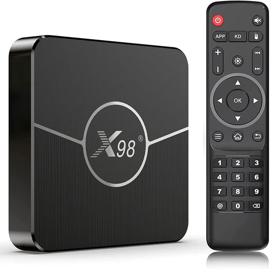 puersit Android TV Box 11.0, X98 Plus TV Box, Amlogic S905W2 1080P Ultra HD 4K HDR AV1 WiFi 2.4G 5.8GHz BT 5.0 USB 2.0 Set Top TV Box, Décodeur Smart TV Box, Media Player TV Box Player TV Box Android