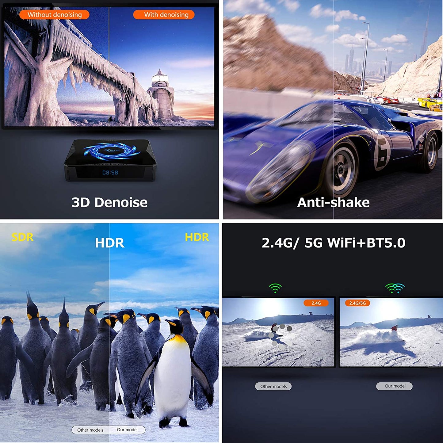 Puersit TV Caja X96Q MAX Android 10.0 Allwinner H616 Smart TV Box 2.4G 5G Dual WiFi 4K Media Player BT5.0 Youtube Set Top Box with G30s Air Mouse