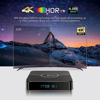 puersit Android TV Box 11.0, X98 Plus TV Box, Amlogic S905W2 1080P Ultra HD 4K HDR AV1 WiFi 2.4G 5.8GHz BT 5.0 USB 2.0 Set Top TV Box, Decoder Smart TV Box, Media Player TV Box Player TV Box Android