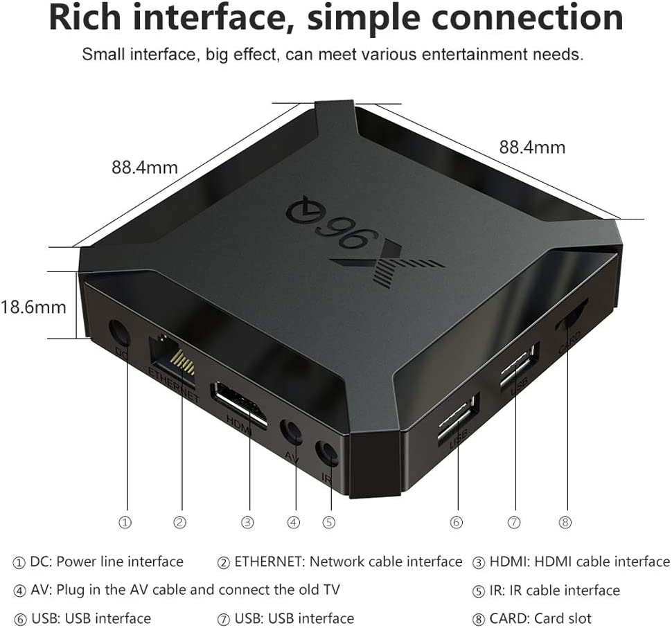 X96 Mini UP to X96Q 2GB 16GB Streaming Media Player Android 10.0/4K TV Box with Quad-Core chipset , 64 Bits WiFi,4K HD,H.265 by puersit